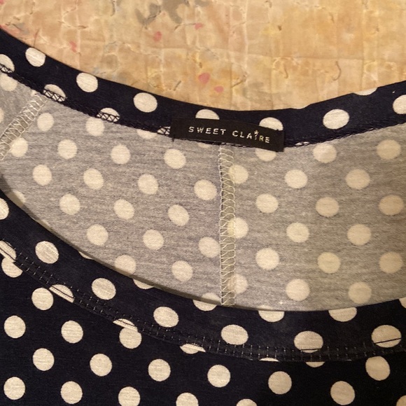 ModCloth (Sweet Claire brand) XL Polka Dot Tunic - Picture 2 of 3